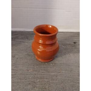 Jamestown Pottery VA Redware Festival Park Sugar Bowl